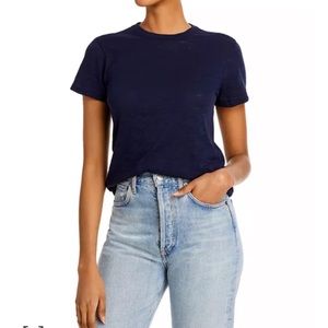 ATM Navy Short Sleeve 100% Modal Tee Sz Small